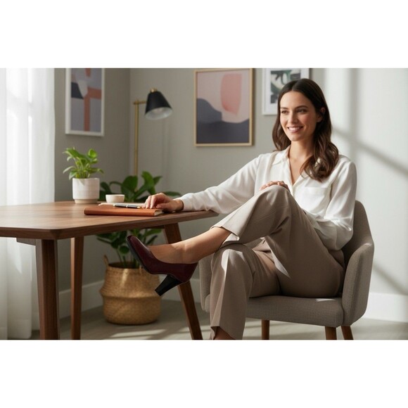 Nurture by Lamaze Shoes Nurture Copper Marjorrie Reptile Print Heels Size 6.5M - Picture 10 of 10